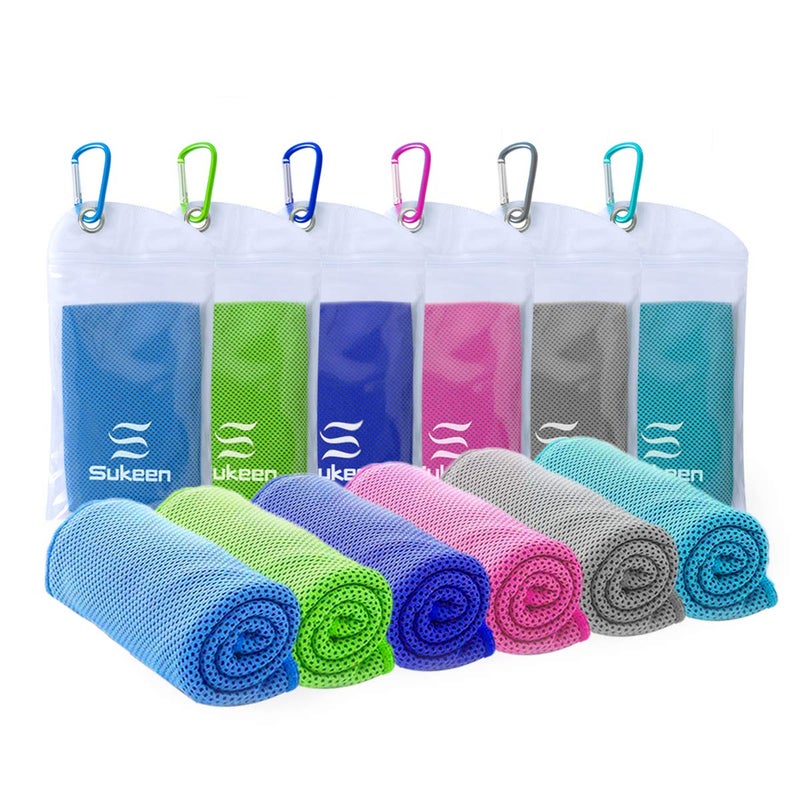 Sukeen Cooling Towel (40"x12"),Ice Towel,Soft Breathable Chilly Towel,Microfiber Towel for Yoga,Sport,Running,Gym,Workout,Camping,Fitness,Workout & More Activities - Image 1